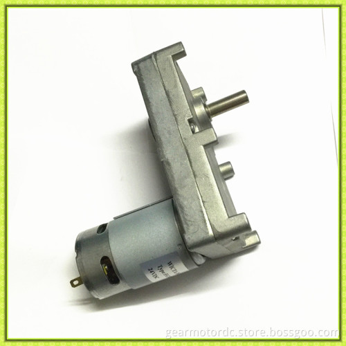 Flat gearbox wide 119mm high torque 24v dc gear motor low rpm for barbecue